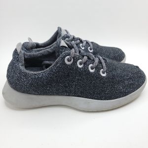 All Bird Wool Runners Women's Size 8 Running Shoes Gray White Athletic Sneakers